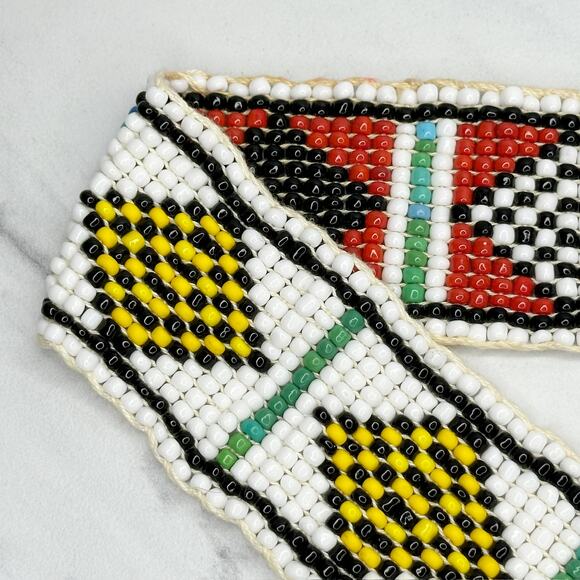 Womens Colorful Beaded Tie Belt - Festival Boho Style ✨ - Picture 2 of 10